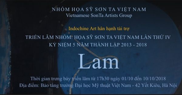 Khai mạc triển lãm "LAM" của nhóm họa sĩ Sơn ta Việt Nam