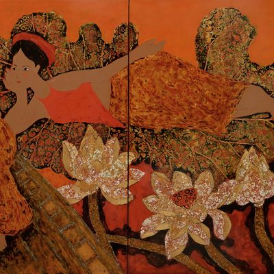 The story in the lotus garden.