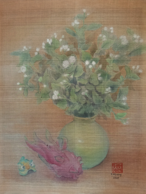 Tĩnh vật hoa nhài