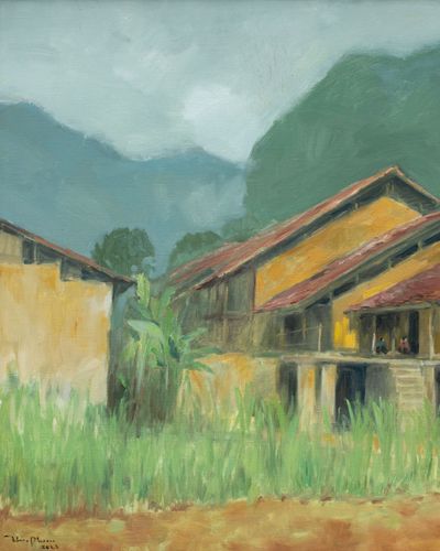 Chiều trên bản làng Hương