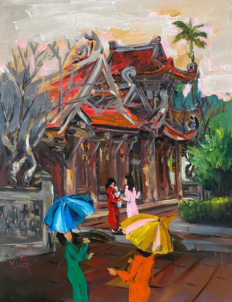 Gác chuông chùa Keo Thái Bình