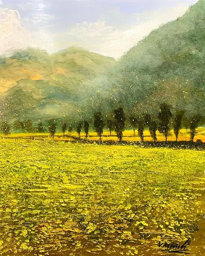 Trên cánh đồng hoa