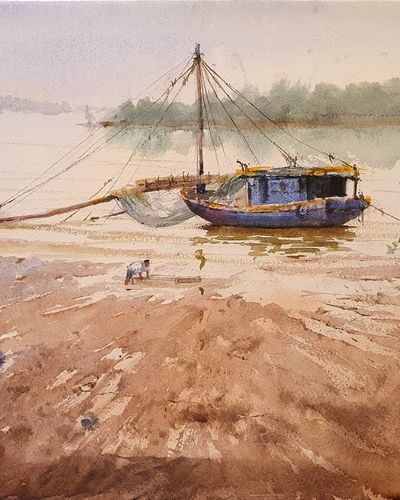 Anchoring the boat