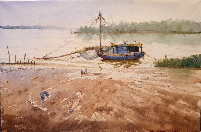 Anchoring the boat