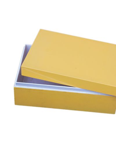 IA Crafts Yellow Plain Vietnamese Lacquer Painting Box With The Cap