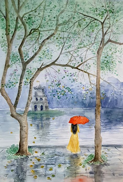 "Autumn Raindrops"