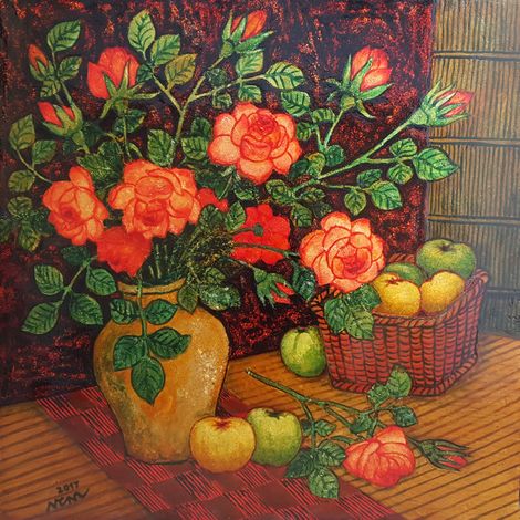 Tĩnh vật hoa hồng
