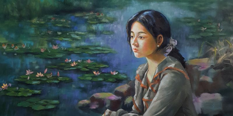 Thiếu nữ bên hồ