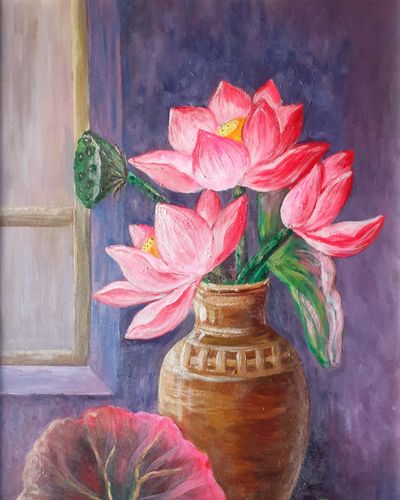 Bình hoa sen là một đề tài phong phú và được yêu thích trong nghệ thuật vẽ tranh. Hãy cùng ngắm nhìn những bức tranh bình hoa sen tuyệt đẹp và cảm nhận được vẻ đẹp trữ tình của loài hoa này.