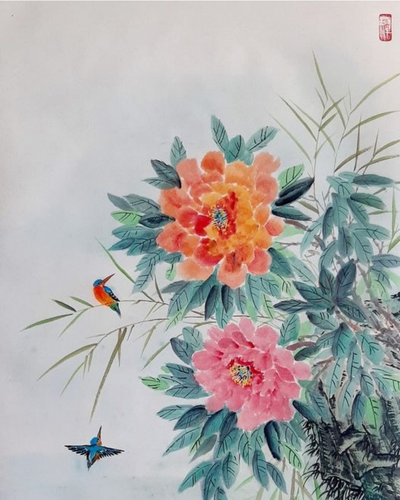 Hồ thu yên ả