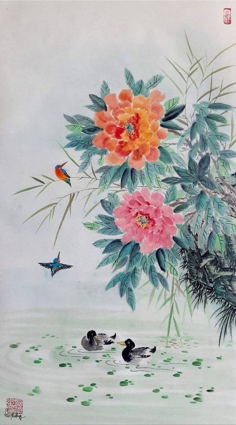Hồ thu yên ả