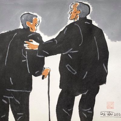 Minh hoạ truyện ngắn Bạn già