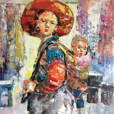 Theo mẹ xuống chợ