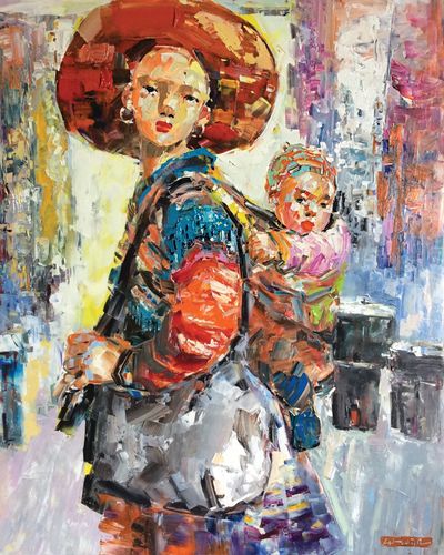 Theo mẹ xuống chợ