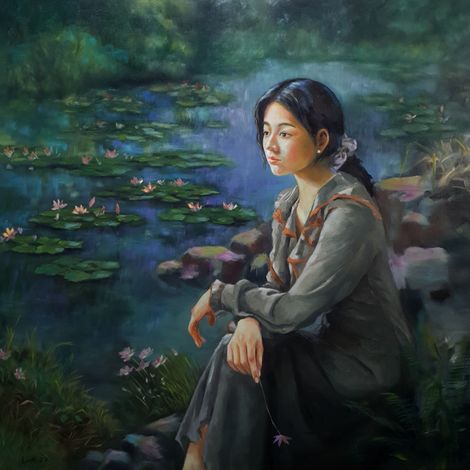 Thiếu nữ bên hồ