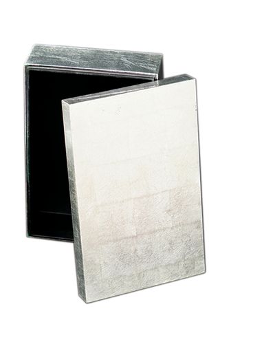 IA Crafts Large-Sized Rectangular Silver Vietnamese Lacquer Painting Box