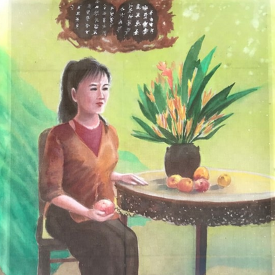 Cô gái bên hoa thiên điểu