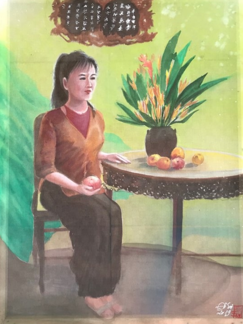 Cô gái bên hoa thiên điểu