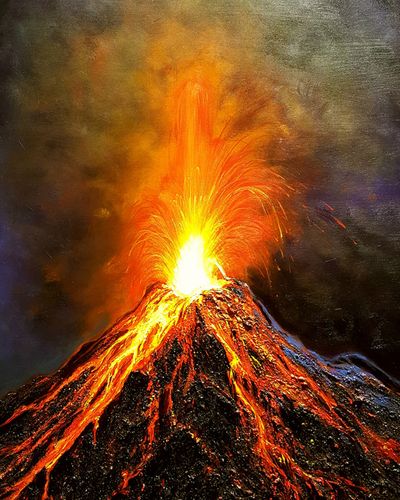 Núi lửa: Núi lửa luôn là một trong những đặc trưng đẹp và đồng thời nguy hiểm của thiên nhiên. Những hình ảnh về núi lửa với những biểu tượng đặc trưng như rực cháy, khói bốc lên và đá tràn xuống sa mạc, sông suối, đại dương... tạo nên bức tranh hoang dã, hoành tráng về sự độc đáo của Trái Đất.