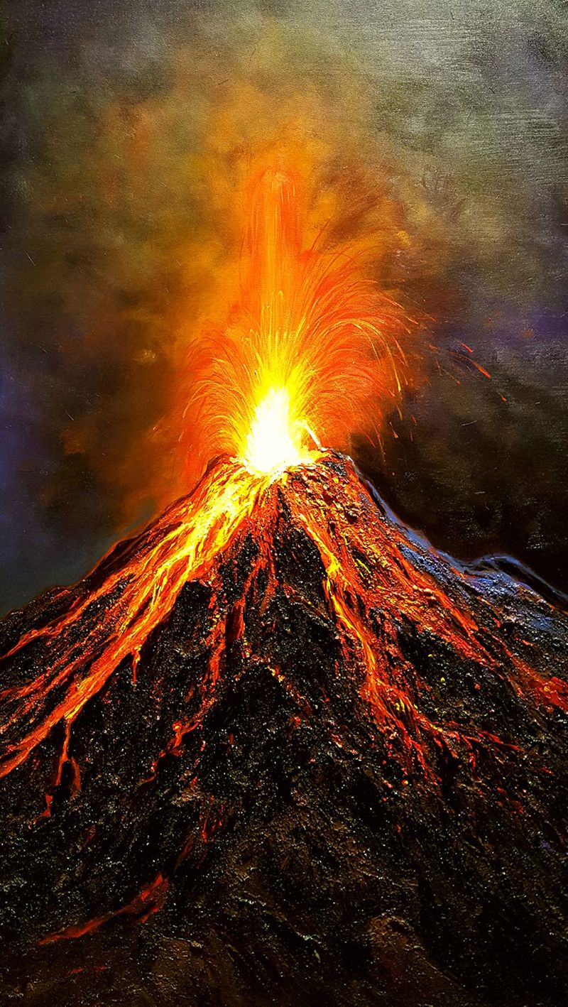 Núi lửa phun trào: Sự kiện phun trào của núi lửa luôn là điều rất đặc biệt và hoành tráng. Nó mang đến một trải nghiệm tuyệt vời và kỳ diệu cho những ai có cơ hội chứng kiến. Bức hình minh họa này sẽ đưa bạn đến với một thế giới huyền bí, nơi đó bạn có thể tận hưởng cảm giác mênh mông của những đợt phun trào núi lửa và chứng kiến sức mạnh dẫn đến sự tái sinh của đất đai.