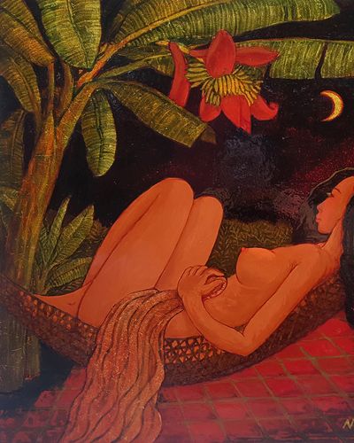 Nude nằm võng