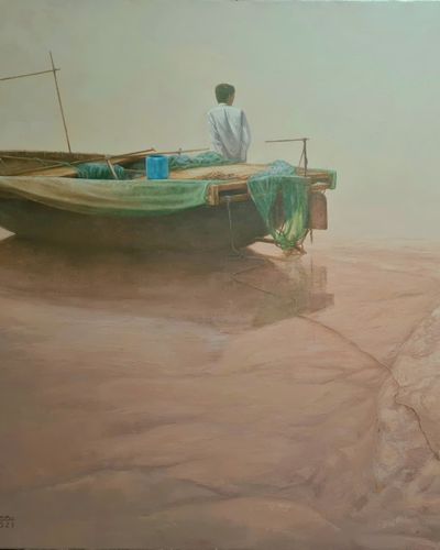 Người đàn ông vạn chài và con chim bói cá
