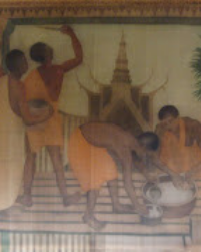 Trên giàn giáo